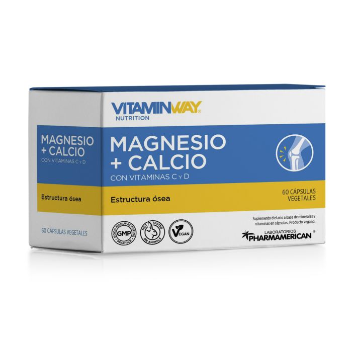 PHARMAMERICAN MAGNESIO+CALCIO VIT.WAY CAP X 60