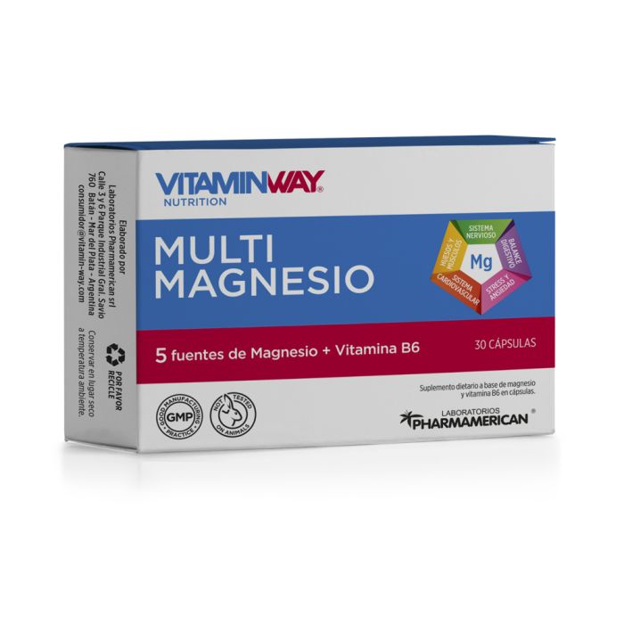 PHARMAMERICAN MULTI MAGNESIO V.W CAP X30
