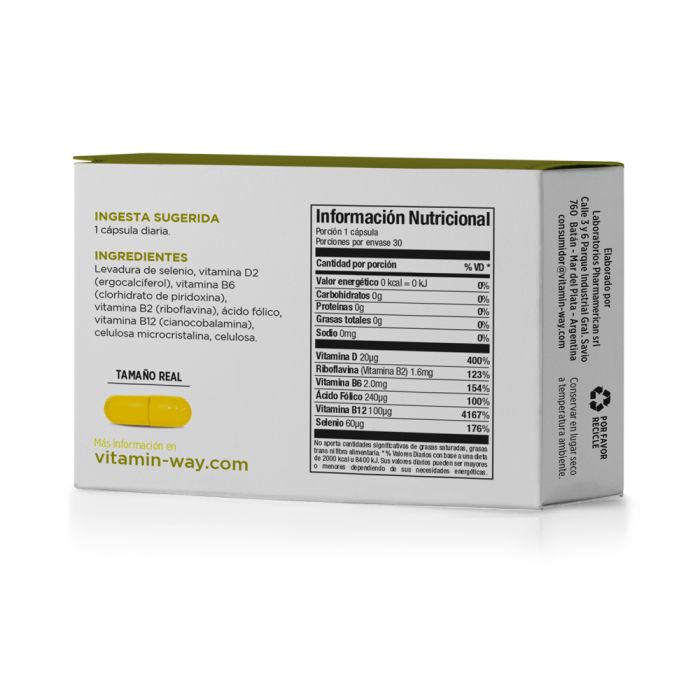 PHARMAMERICAN MULTIVITAMINI VEGANO VIT.WAY CAPX30 - Imagen 2