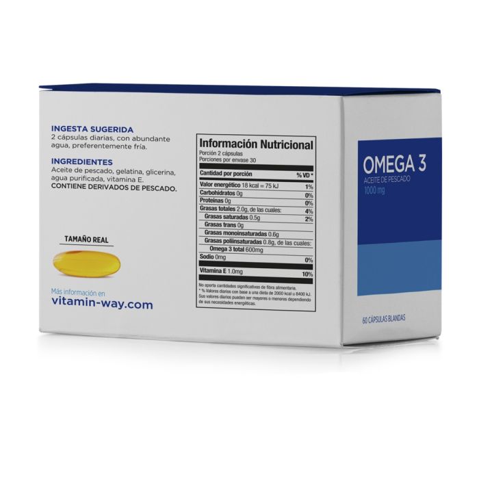 PHARMAMERICAN OMEGA 3 VIT.WAY CAP SOFTG X60 - Imagen 2