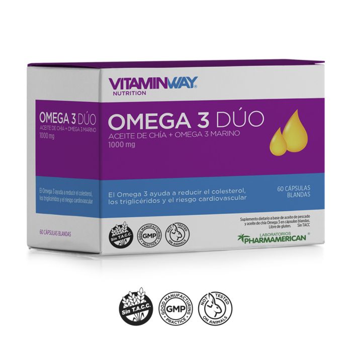 PHARMAMERICAN OMEGA 3 DUO VIT.WAY CAP X 60