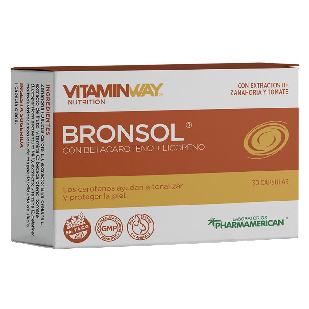 PHARMAMERICAN BRONSOL VIT.WAY CAP X 30