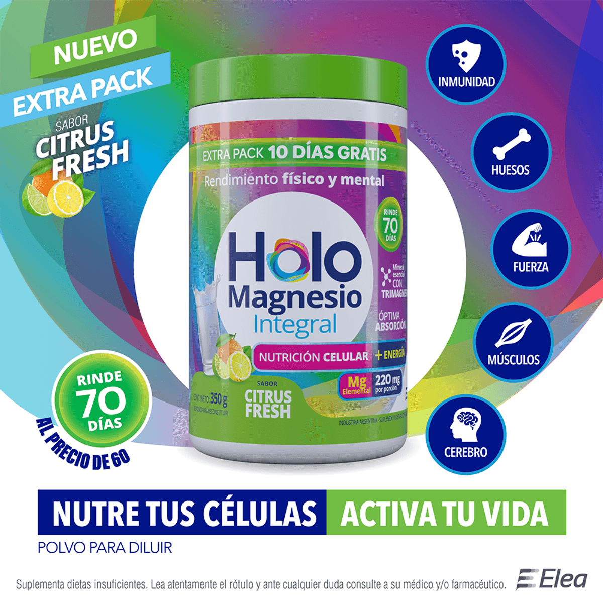 HOLOMAGNESIO INTEGRAL 350 GR SUP DIE - Imagen 3
