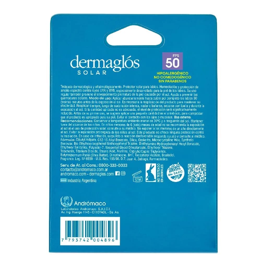 DERMAGLOS SOLAR F50 LAPIZ 3,4 GR PRO SOL - Imagen 3