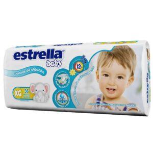 PAÑALES ESTRELLA BABY XG 36 UNI