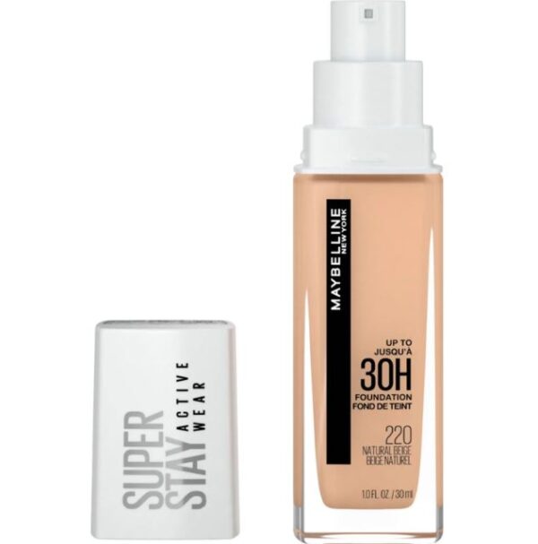 Base de Maquillaje Superstay Active Wear 30hs Tono 220 Natural Beige - Imagen 2