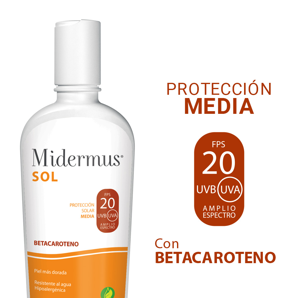 MIDERMUS SOL F20 BETACAROTENO 150 GR EMULSION PRO SOL