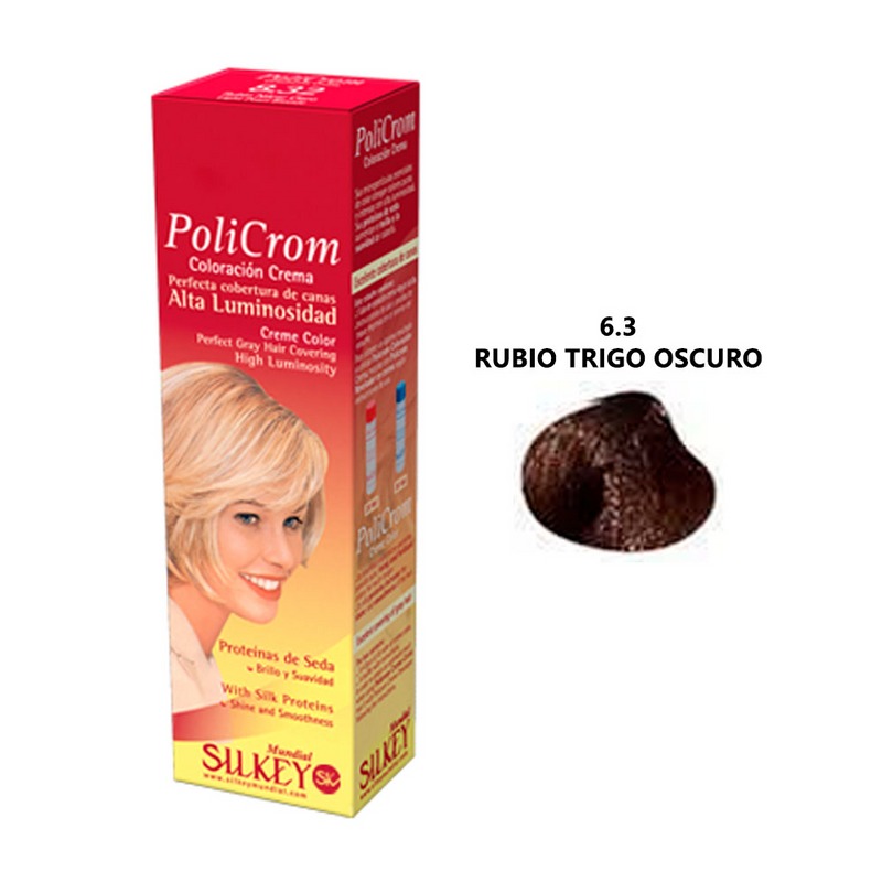 TINTURA POLICROM Nº6,3 (RUBIO TRIGO OSCURO)+OXIDANTE