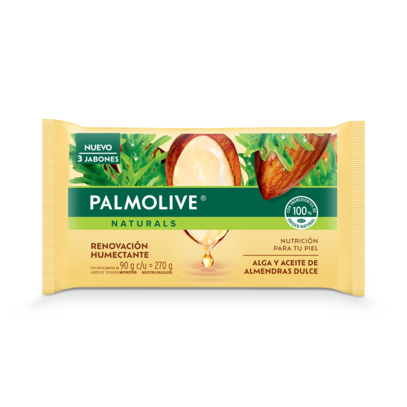 PALMOLIVE NAT ALMENDRAS 3X90 GR JAB - Imagen 2