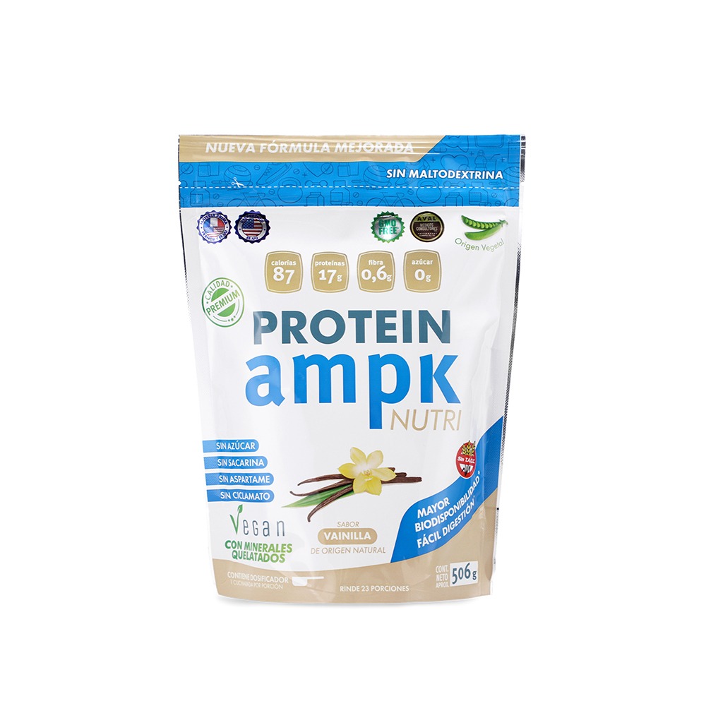 AMPK Protein Vegan sabor vainilla 506 gr
