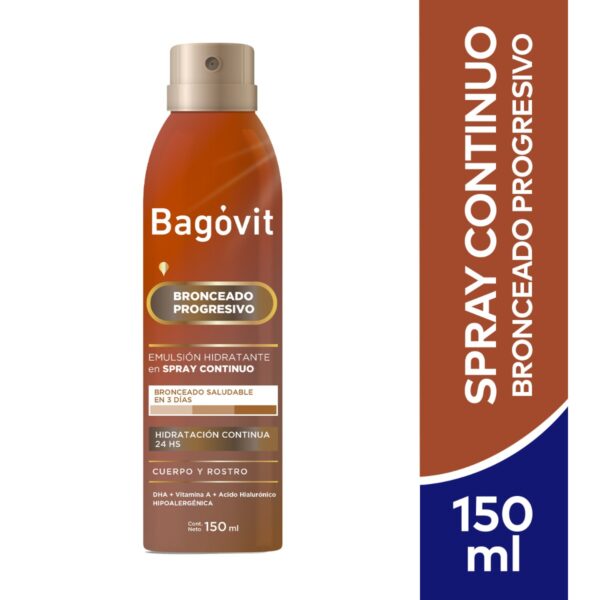 Bagovit Bronceado Progresivo Spray Continuo x 150 ml