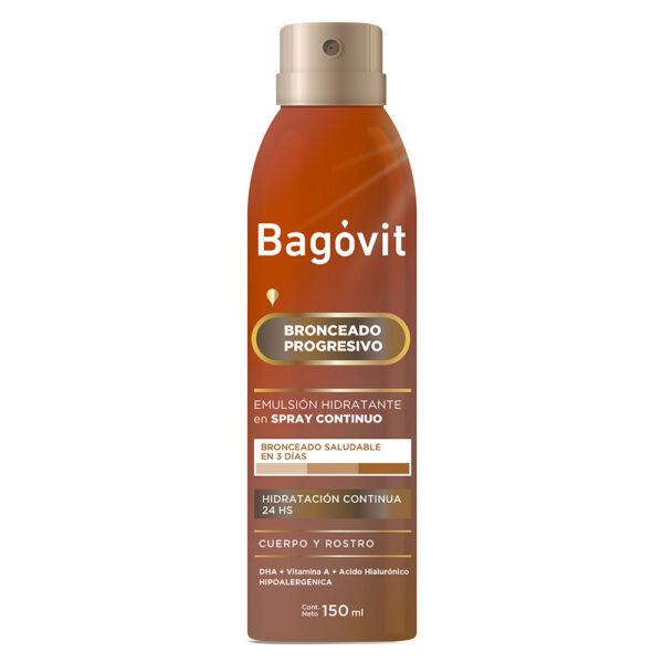 Bagovit Bronceado Progresivo Spray Continuo x 150 ml - Imagen 2