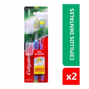 COLGATE TWISTER C/CAPUCHON 2 PAC CEP DEN