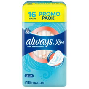 Always  Toallas Femeninas Xtra Doble Protección Seca x 16 unidades