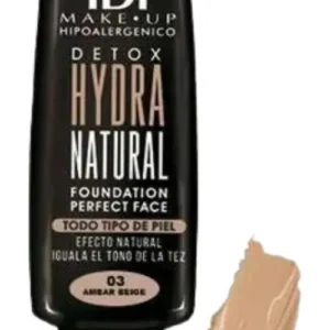 Base De Maquillaje Fluida Detox Hydra Natural Idi 03 AMBER BEIGE