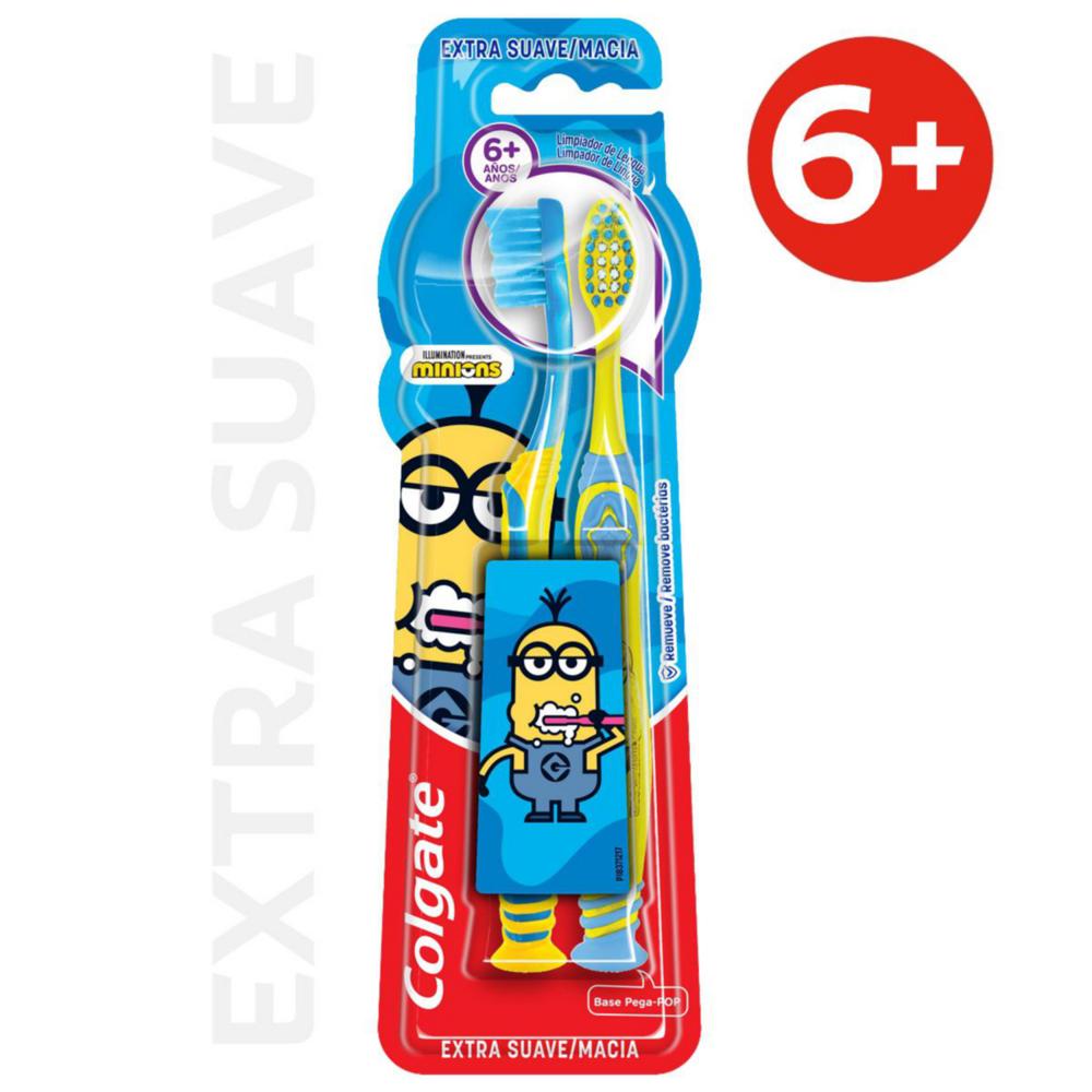 Cepillo Dental Colgate Smiles Minions 6+ años x 2 Unidades