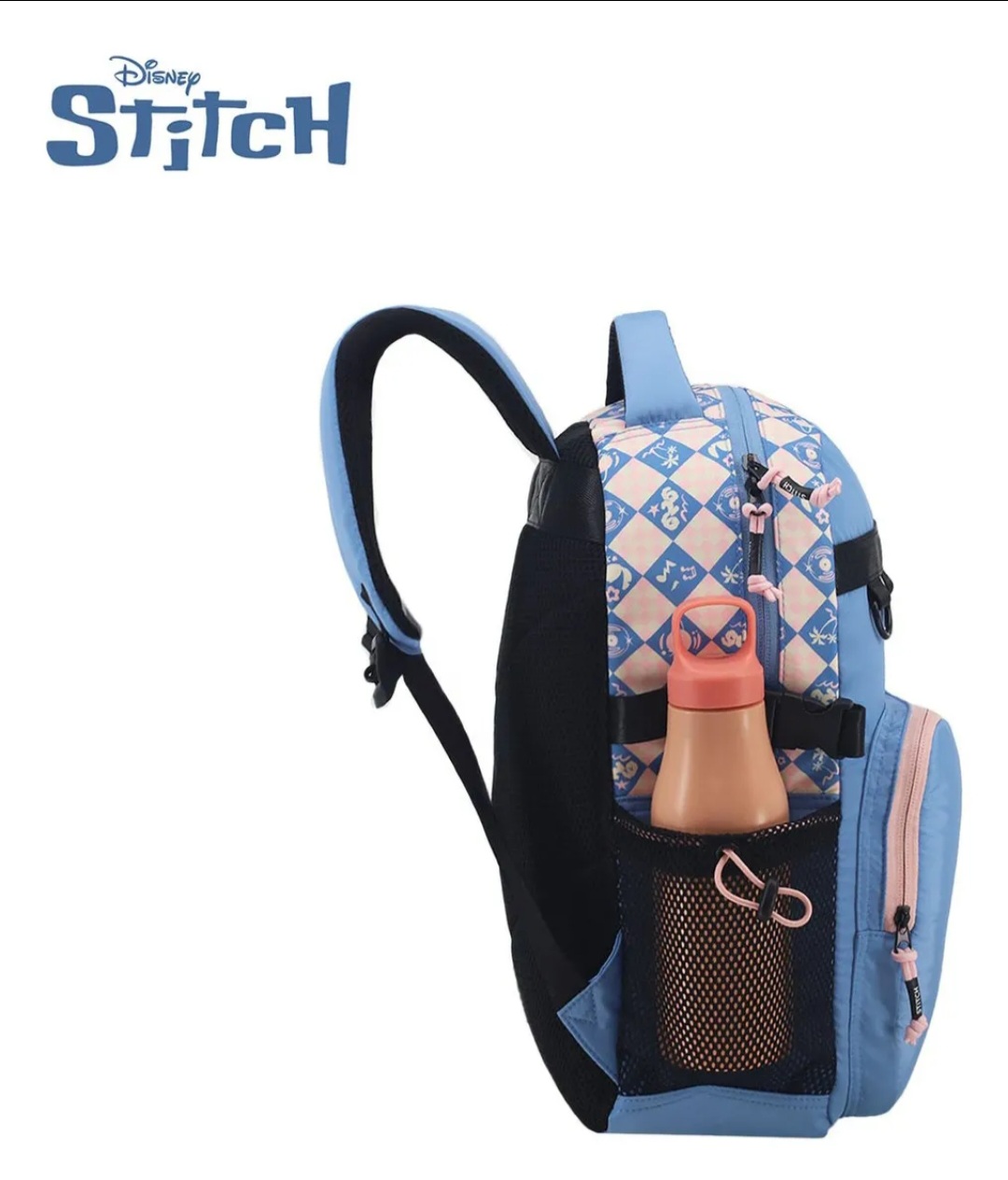 MOCHILA STITCH CELESTE - Imagen 4