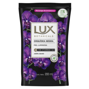 Lux   Jabón Liquido Lux Orquídea Negra Recarga Económica x 220 ml
