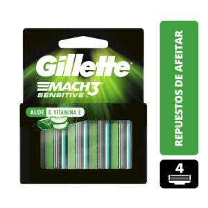 Repuestos de Afeitar Gillette Mach3 Sensitive 4 Un