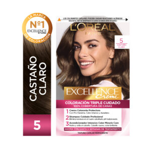 Tintura permanente Excellence Creme de L'Oréal París 5 castaño claro x 47 GR
