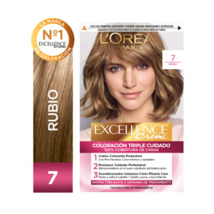 Tintura permanente Excellence Creme de L'Oréal París 7 rubio x 47 GR