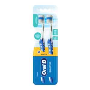 Cepillos Dentales con Cerdas Indicadoras Combate Placa Oral-B Indicator x 2 Un