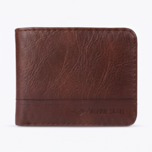 BILLETERA DE HOMBRE MARRÓN ALPINE SKATE 2