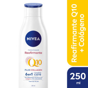 Crema corporal reafirmante NIVEA Q10 + Colágeno 6 en 1 para todo tipo de piel x 250 ml