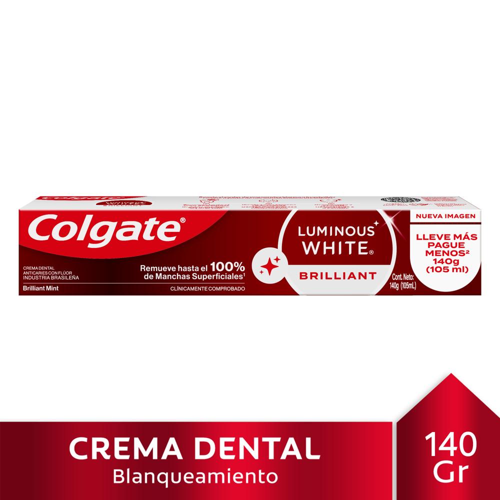 Crema Dental Colgate Luminous White x 140 gr