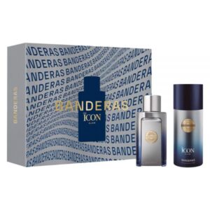 SET DE PERFUME ANTONIO BANDERAS THE ICON EDP + DESODORANTE X150 100 CC