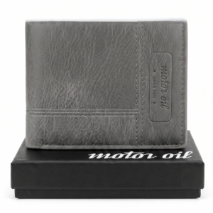 BILLETERA HOMBRE MOTOR OIL GRIS