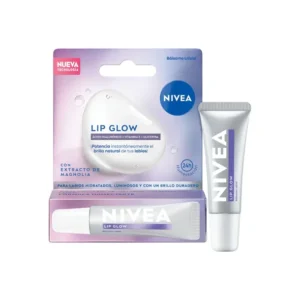 Nivea   Bálsamo labial lip glow con ácido hialurónico x 10 ml