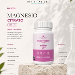 BETTER CITRATO DE MAGNESIO X30 DOSIS