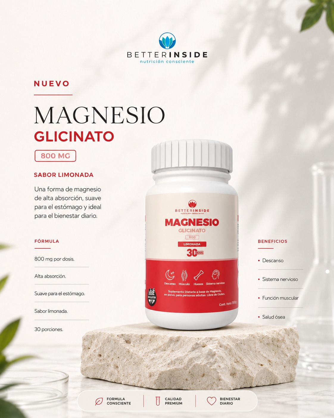 BETTER MAGNESIO GLICINATO X 30 DOSIS