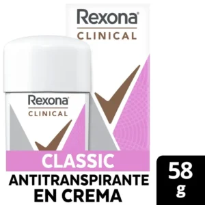 Desodorante Antitranspirante Rexona Clinical Classic en Crema x 58 gr