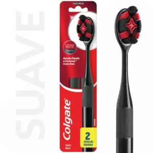 Colgate   Cepillo dental luminous white charcoal (2 unidades)