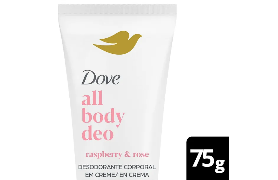 Desodorante en Crema para Todo el Cuerpo DOVE All Body Deo Raspberry & Rose x 75 gr