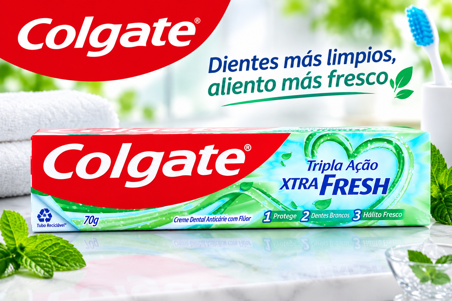 COLGATE TRIPLE ACCION XTRAFRESH X 70G.