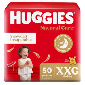 PAÑALES HUGGIES NATURAL CARE XXG X50