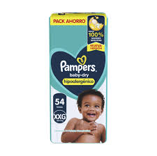 PAÑALES PAMPERS BABY DRY XXG X 54