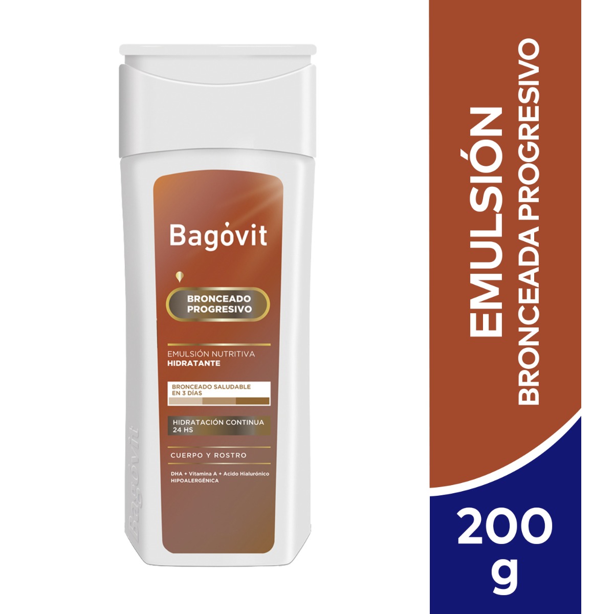 Bagóvit Emulsión Hidratante Autobronceante x 200 g