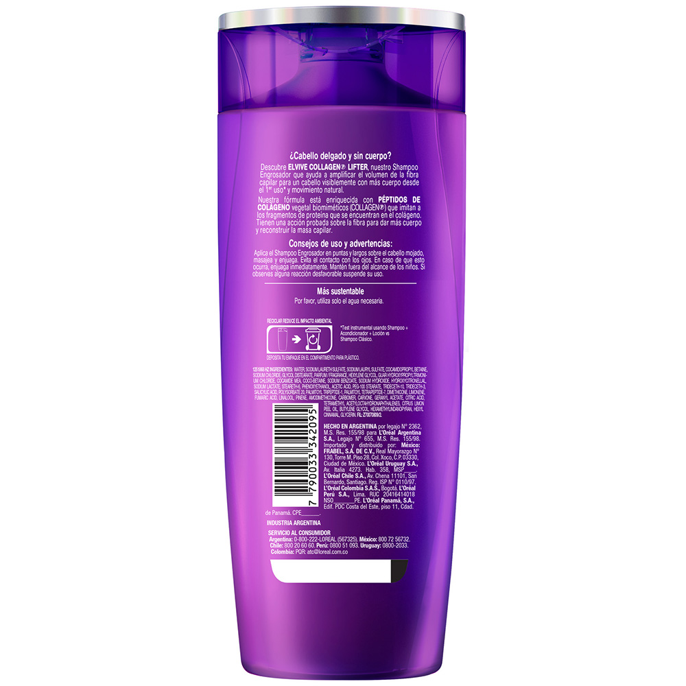 ELVIVE COLAGENO LIFTER 400 ML SHA - Imagen 2