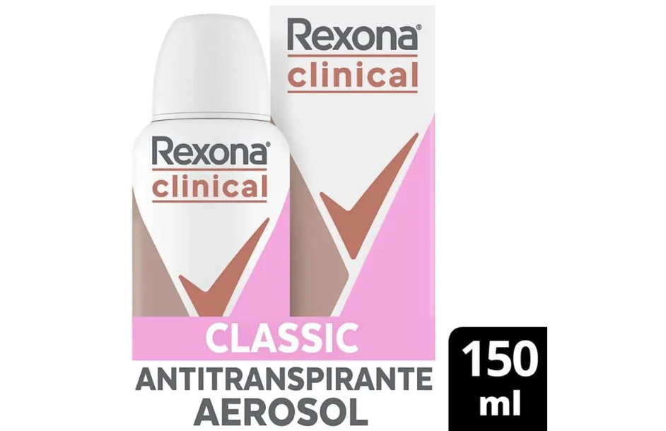 Antitranspirante en Aerosol Clinical Classic x 150 ml