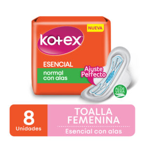 KOTEX ESENCIAL C/ALAS 8 TOA FEM