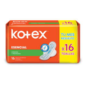 KOTEX ESENCIAL CON ALAS X16 TOA HIG