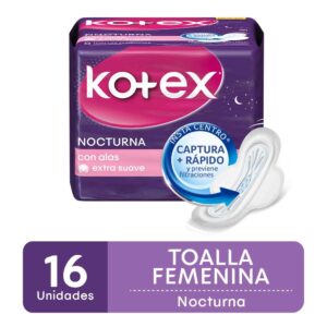 KOTEX NOCTURNA C/ALAS 16 TOA HIG
