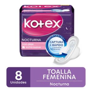 KOTEX NOCTURNA C/ALAS 8 TOA HIG
